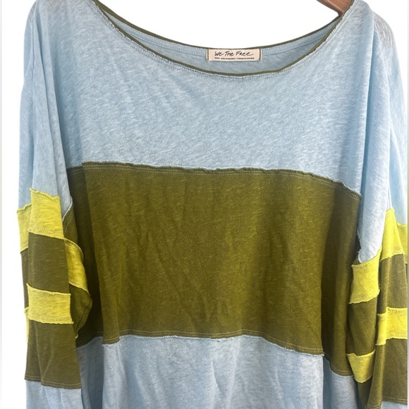 Free People Bobbi Striped Oversized Tee - Picture 6 of 11